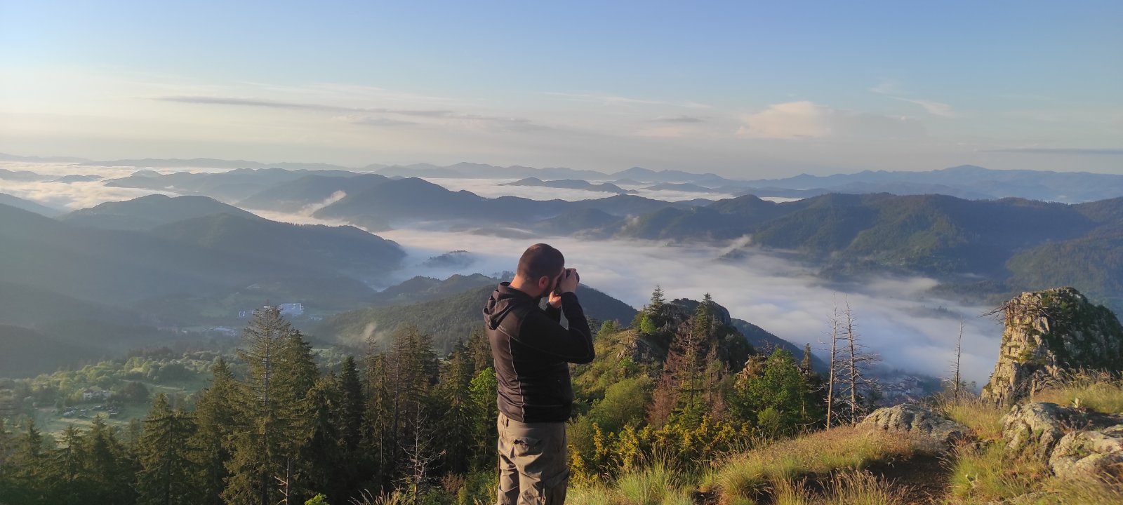 Rhodope mountans morning view